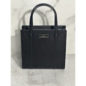 Kate Spade Kenzie Limited Edition Black Glitter Small Tote/Shoulder Bag KK032